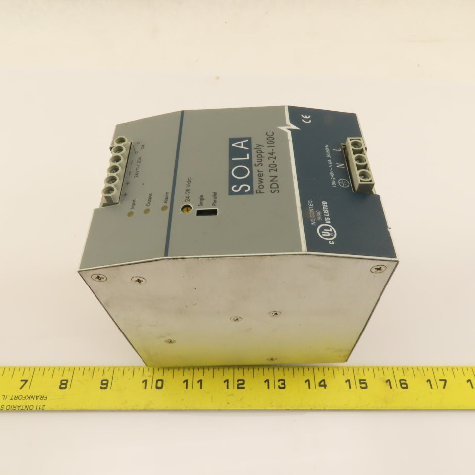 Sola SDN-20-24-100C 100-240V 5.6A 50/60Hz Input 24-28VDC Power Supply