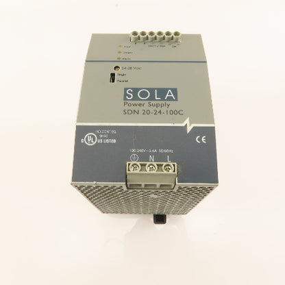 Sola SDN-20-24-100C 100-240V 5.6A 50/60Hz Input 24-28VDC Power Supply