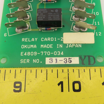 Okuma E4809-770-034 E4809-770-035 Relay Card 1-2 Card 1-3 Lot Of 2