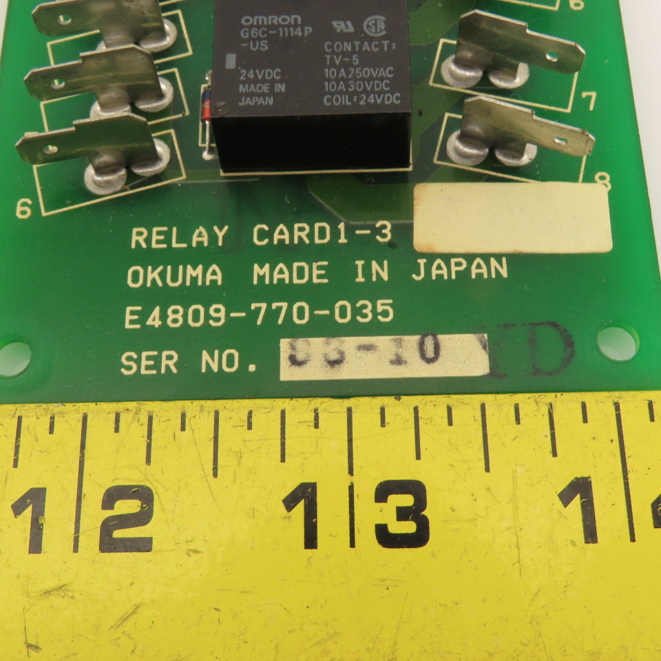 Okuma E4809-770-034 E4809-770-035 Relay Card 1-2 Card 1-3 Lot Of 2