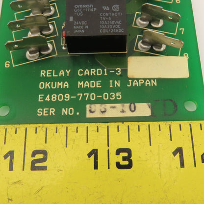 Okuma E4809-770-034 E4809-770-035 Relay Card 1-2 Card 1-3 Lot Of 2