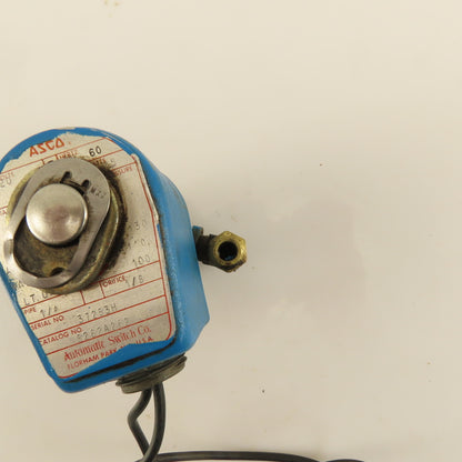 Asco 8262A262 Solenoid Valve 120 VAC Pipe 1/4" Orifice 1/8"