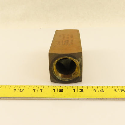Parker C1600B Hydraulic Check Valve 1" NPT 500 PSI 40 GPM