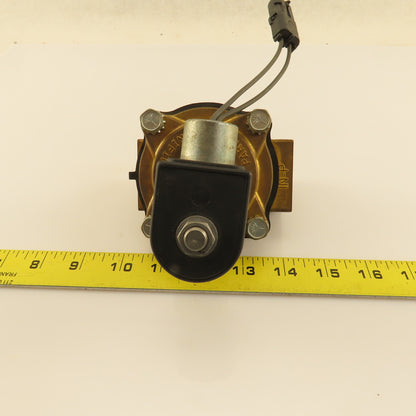 Parker 16F24O2164A3F 1 NPT Port Brass Two-Way Piloted Diaphragm Solenoid Valve"