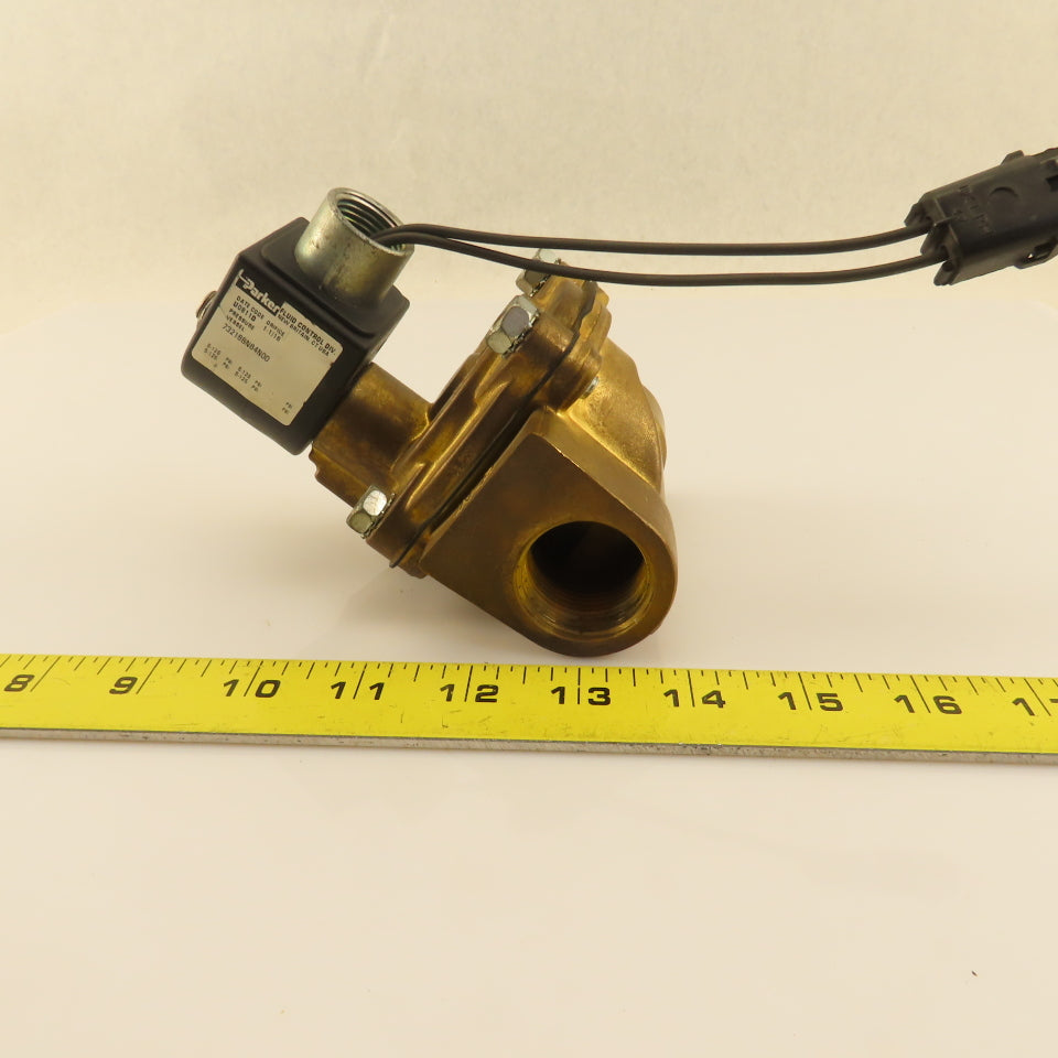 Parker 16F24O2164A3F 1 NPT Port Brass Two-Way Piloted Diaphragm Solenoid Valve"