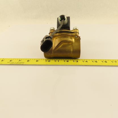 Parker 16F24O2164A3F 1 NPT Port Brass Two-Way Piloted Diaphragm Solenoid Valve"