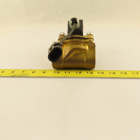 Parker 16F24O2164A3F 1 NPT Port Brass Two-Way Piloted Diaphragm Solenoid Valve"