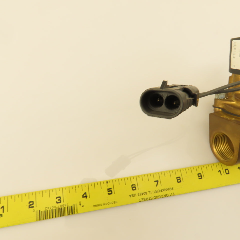 Parker 16F24O2164A3F 1 NPT Port Brass Two-Way Piloted Diaphragm Solenoid Valve"