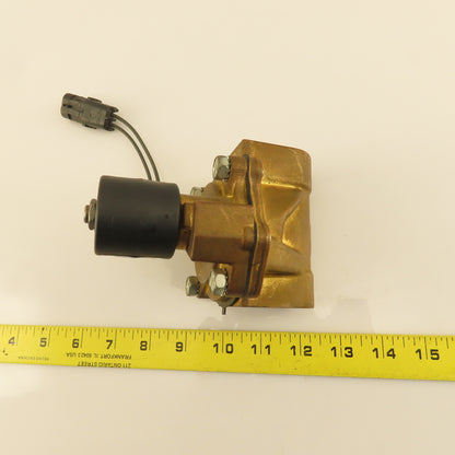 Parker 16F24O2164A3F 1 NPT Port Brass Two-Way Piloted Diaphragm Solenoid Valve"