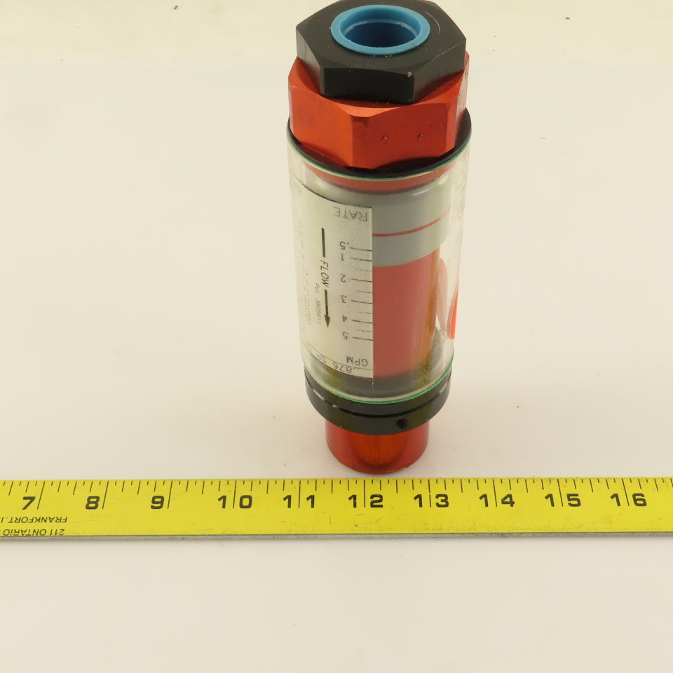 Hedland Flow Meter 3/4" NPT 0.876 SP GR 0.5-5 GPM Max Pressure 1000 PSI 400°