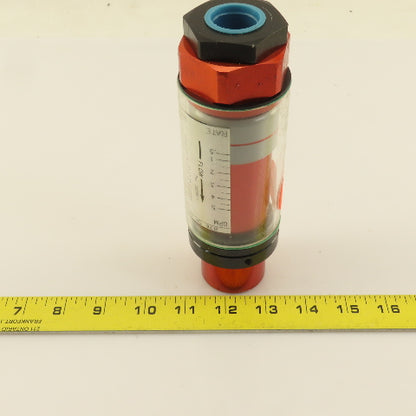 Hedland Flow Meter 3/4" NPT 0.876 SP GR 0.5-5 GPM Max Pressure 1000 PSI 400°