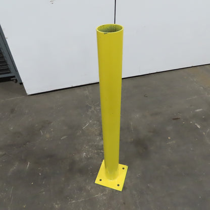 4-1/2" OD x 48" Tall Floor Mount Guard Column Post Safety Yellow