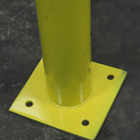 4-1/2" OD x 48" Tall Floor Mount Guard Column Post Safety Yellow