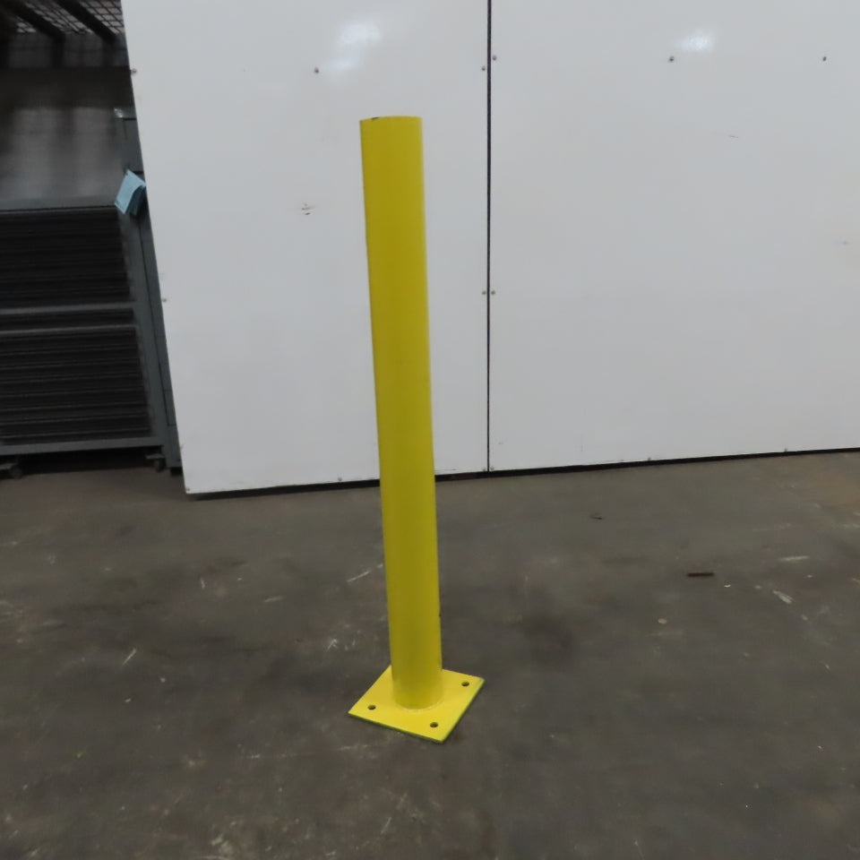 4-1/2" OD x 48" Tall Floor Mount Guard Column Post Safety Yellow
