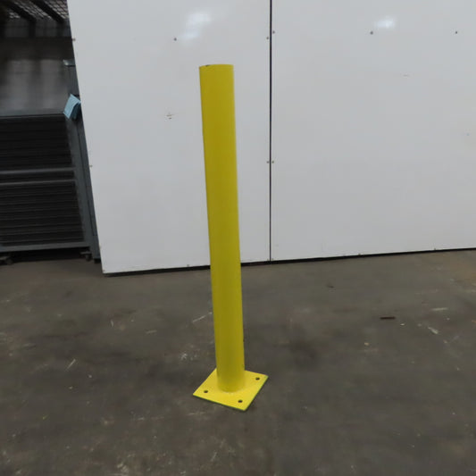 4-1/2" OD x 48" Tall Floor Mount Guard Column Post Safety Yellow