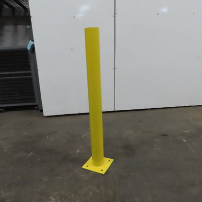4-1/2" OD x 48" Tall Floor Mount Guard Column Post Safety Yellow