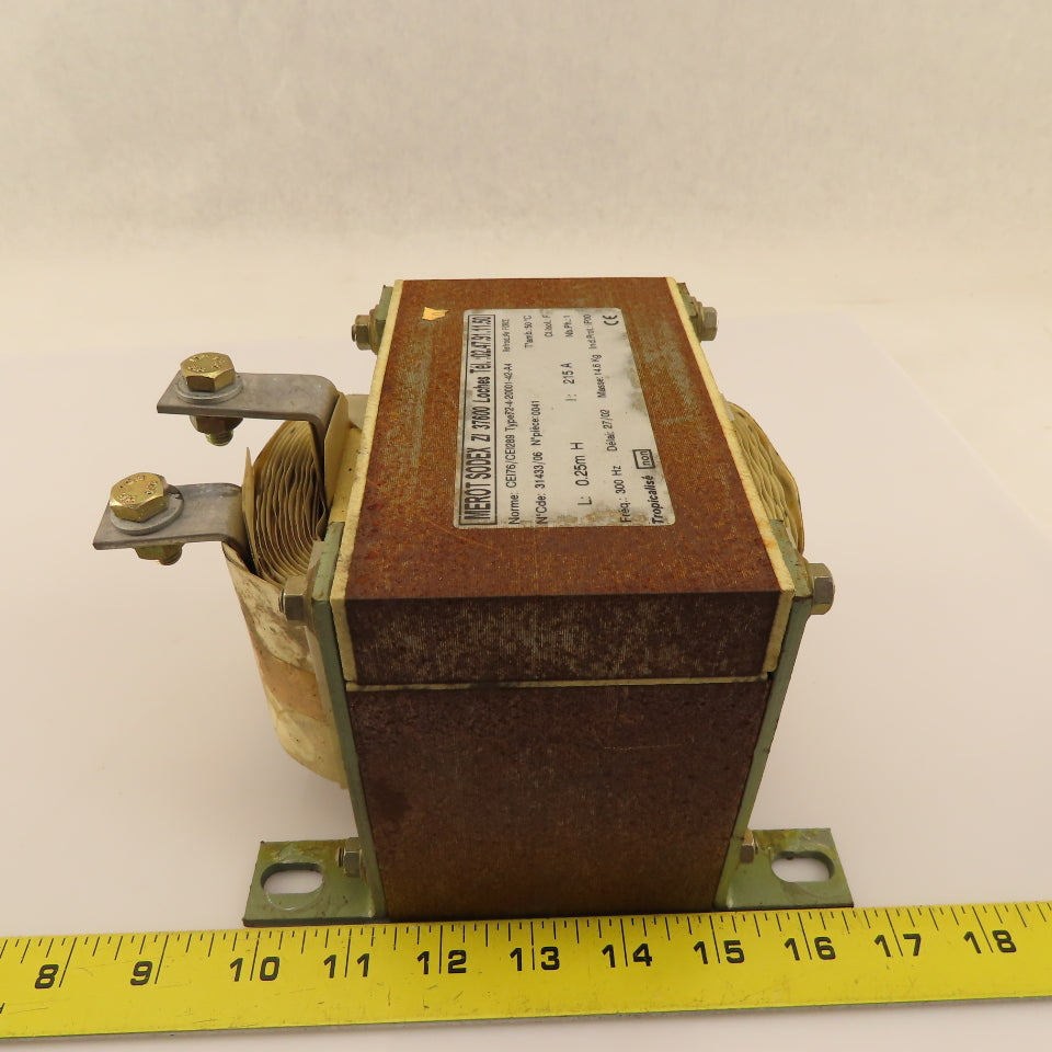 Merot Sodex 72-4-20001-42-A2 31433/06 0.25mH 215A 300Hz 1Ph Coil