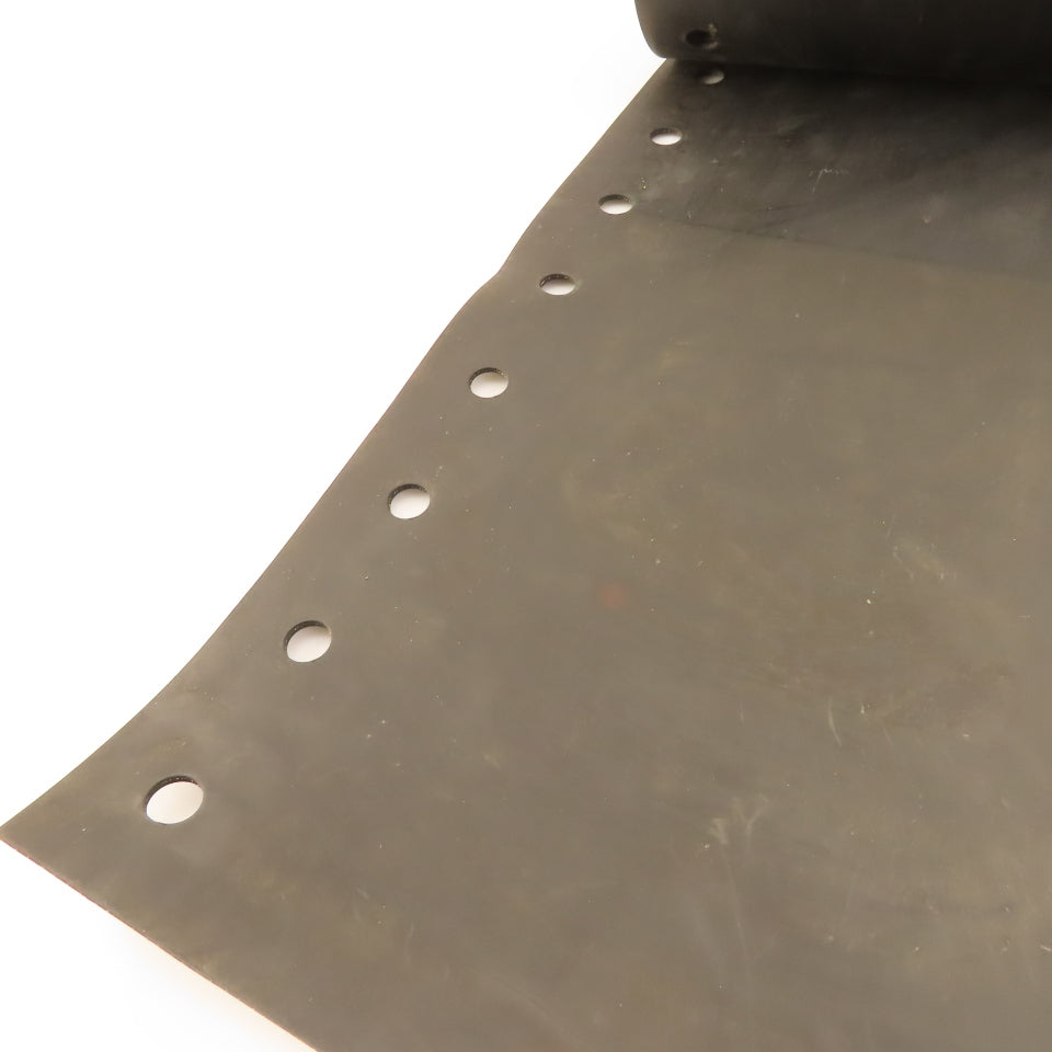 15" Wide 2 Ply .096" Thick Woven Center Rubber Belting Skirting Material 15'