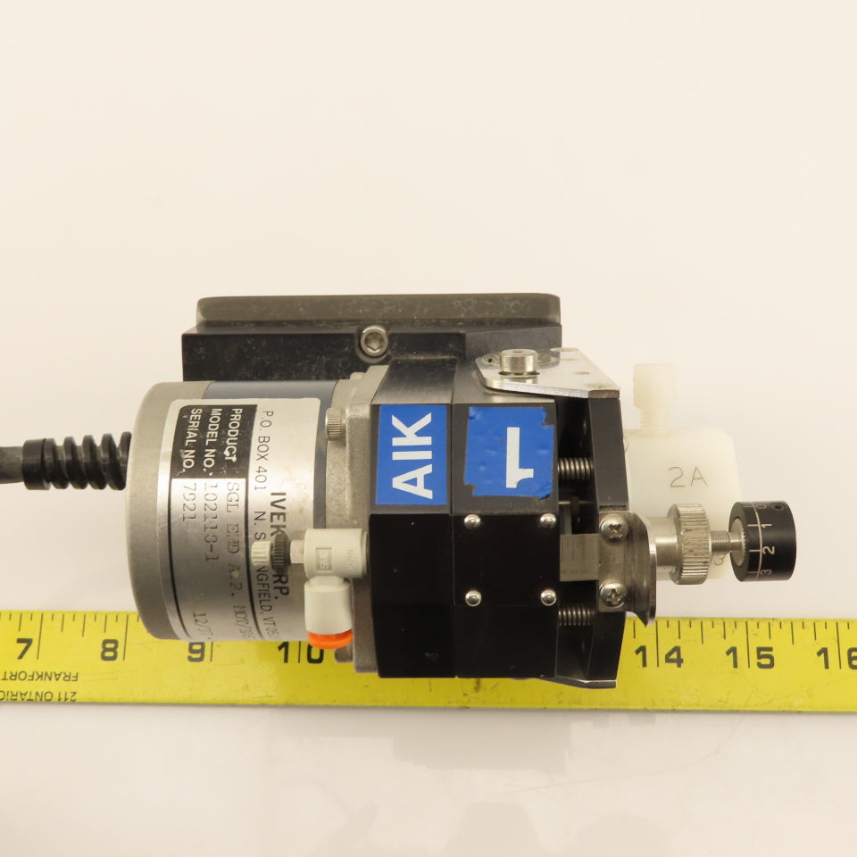 Ivek Corp 102118-1 Single End AP Motor Base Microspense Laboratory Pump 3.4V