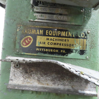 Famco Model 40 5 Ton Mechanical Punch Press 115V 1Ph 1-1/4" Stroke Needs Repair