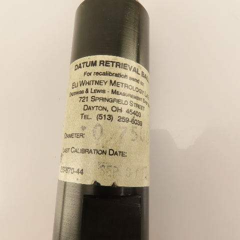 Giddings & Lewis RB-8-95-22 Datum Retrieval Ball 3/4" Ball