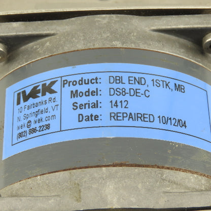 Ivek DS8-DE-C Double Ended Laboratory Pump 1.7V 4.7A DBL End, 1STK, MB