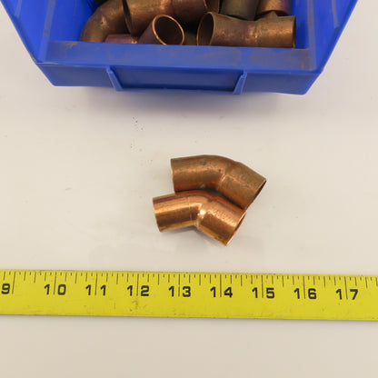 Nibco 45° Street Elbow Wrot Copper FTG x Cup 3/4" x 3/4" Sweat Fitting Lot/65