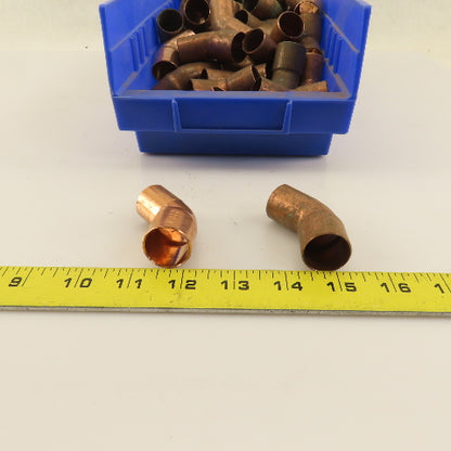 Nibco 45° Street Elbow Wrot Copper FTG x Cup 3/4" x 3/4" Sweat Fitting Lot/65