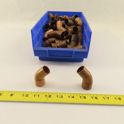Nibco 45° Street Elbow Wrot Copper FTG x Cup 3/4" x 3/4" Sweat Fitting Lot/65
