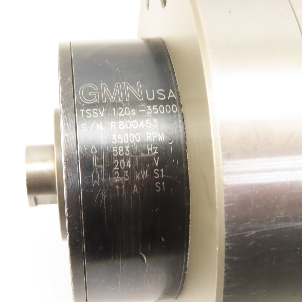 GMN TSSV 120s-35000 Grinding Spindle 35000 RPM 204V 2.3kW 583Hz