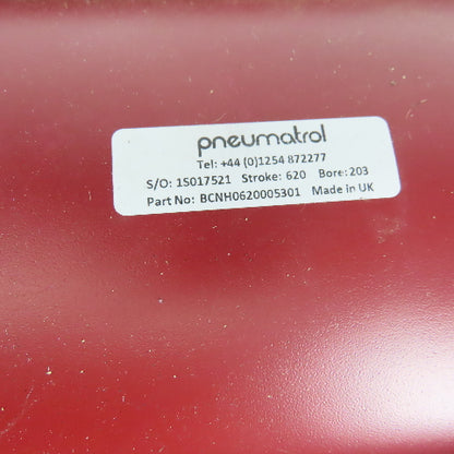 Pneumatrol BCNH0620005301 Pneumatic Air Cylinder 203mm Bore 620mm Stroke