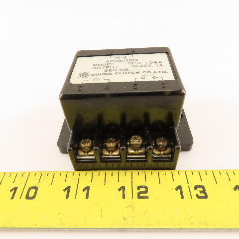 Ogura Clutch Co. OPR109A 90V DC 1A 200/220VAC Motor Brake Rectifier