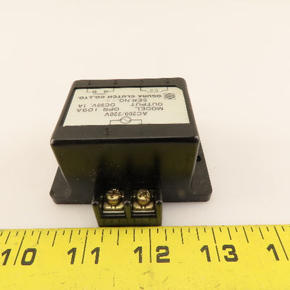 Ogura Clutch Co. OPR109A 90V DC 1A 200/220VAC Motor Brake Rectifier