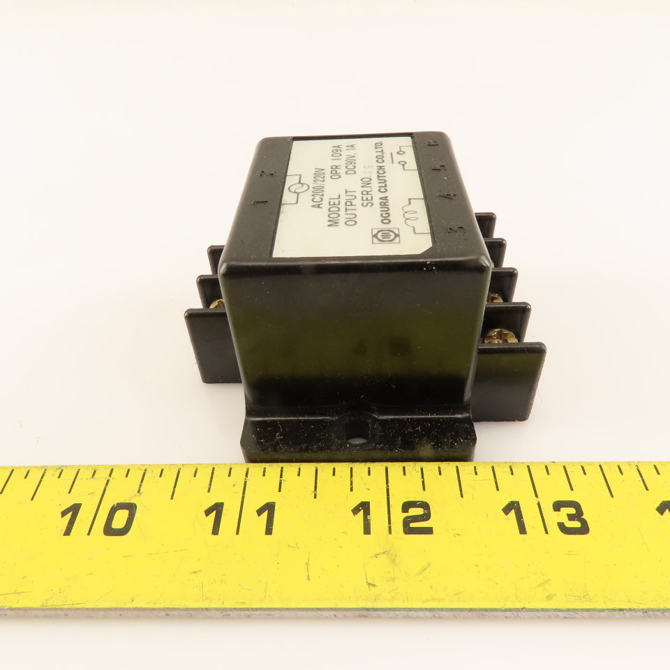 Ogura Clutch Co. OPR109A 90V DC 1A 200/220VAC Motor Brake Rectifier
