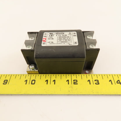 Soshin NF2006A-UP EMI Filter 250VAC 6A 50/60Hz