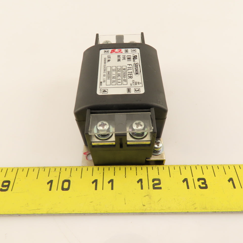 Soshin NF2006A-UP EMI Filter 250VAC 6A 50/60Hz