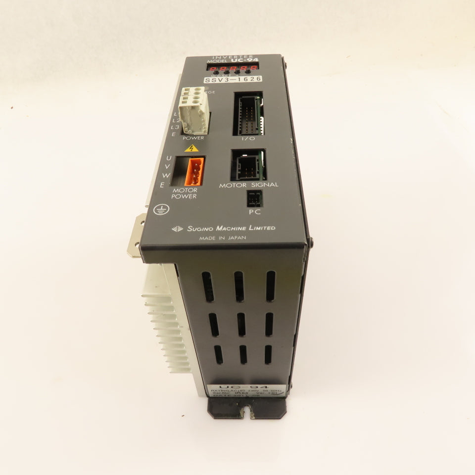 Sugino Machine UC-94 Ver 1.01 180-230V AC 50/60Hz Inverter Drive