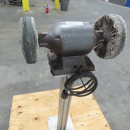 Do-All D3020 1/2HP 8"Dual Arbor Metal Polisher Buffer 115V 3450RPM W/Pedestal