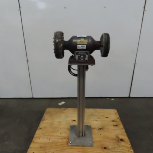 Do-All D3020 1/2HP 8"Dual Arbor Metal Polisher Buffer 115V 3450RPM W/Pedestal