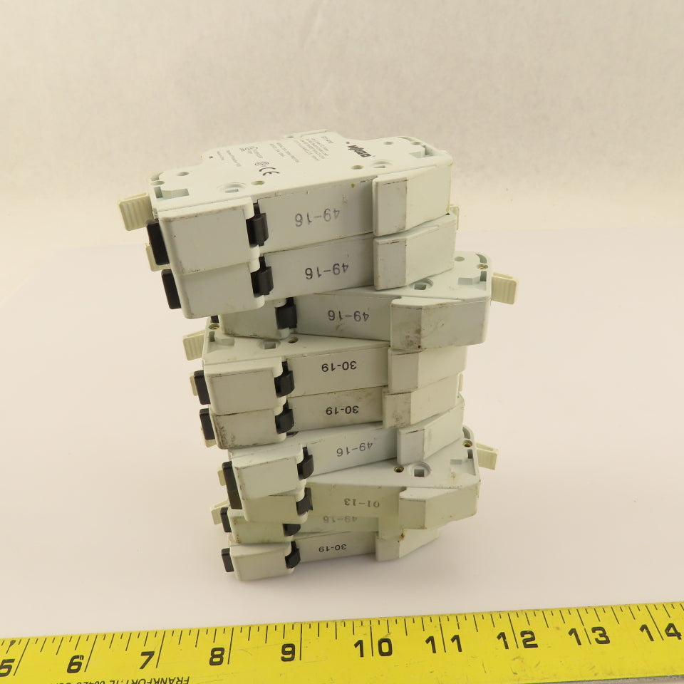 Wago 811-410 30A 600V Class CC Fuse Holder Din Rail Mount Lot Of 9