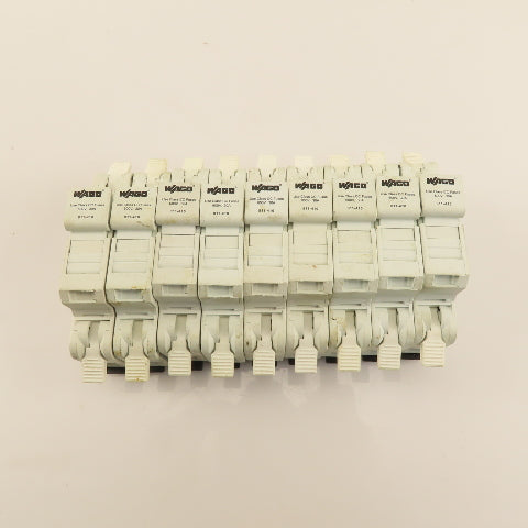Wago 811-410 30A 600V Class CC Fuse Holder Din Rail Mount Lot Of 9