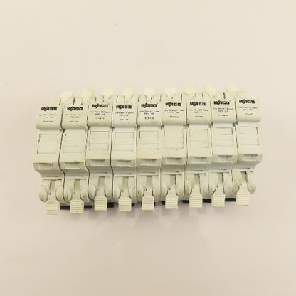 Wago 811-410 30A 600V Class CC Fuse Holder Din Rail Mount Lot Of 9