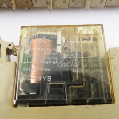 Omron G2R-2-SN 2160YK 24VDC Relay Module Socket Base Lot Of 10