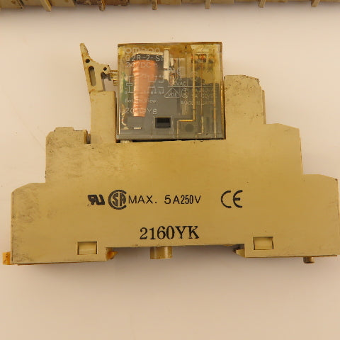 Omron G2R-2-SN 2160YK 24VDC Relay Module Socket Base Lot Of 10