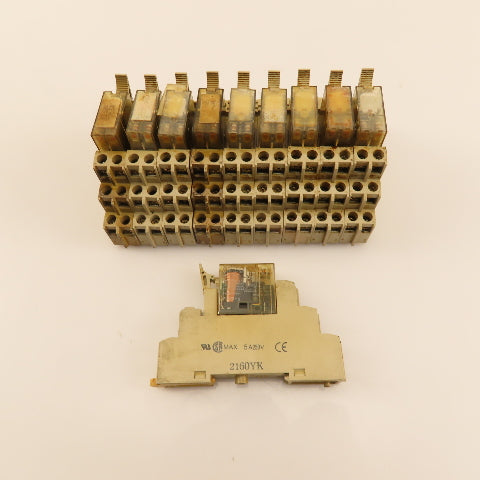 Omron G2R-2-SN 2160YK 24VDC Relay Module Socket Base Lot Of 10