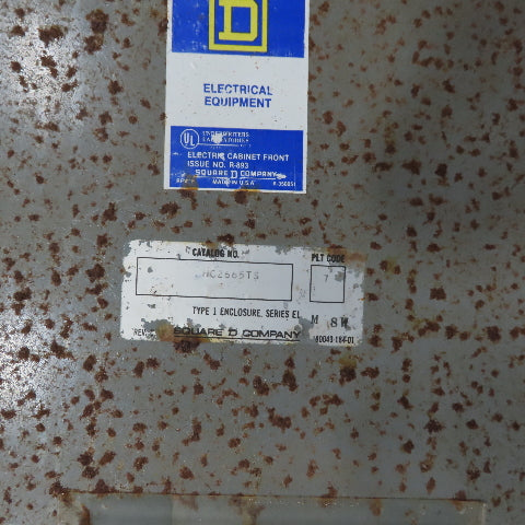 Square D HMC 2765-23 I-Line 240V AC or DC 600V AC Panelboard Type 1