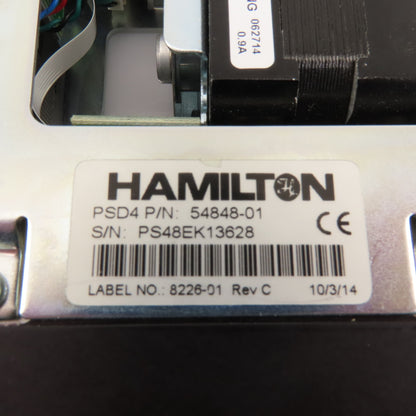 Hamilton PSD4 54848-01 24V Precision Syringe Pump Firmware 58269-02 Rev. B