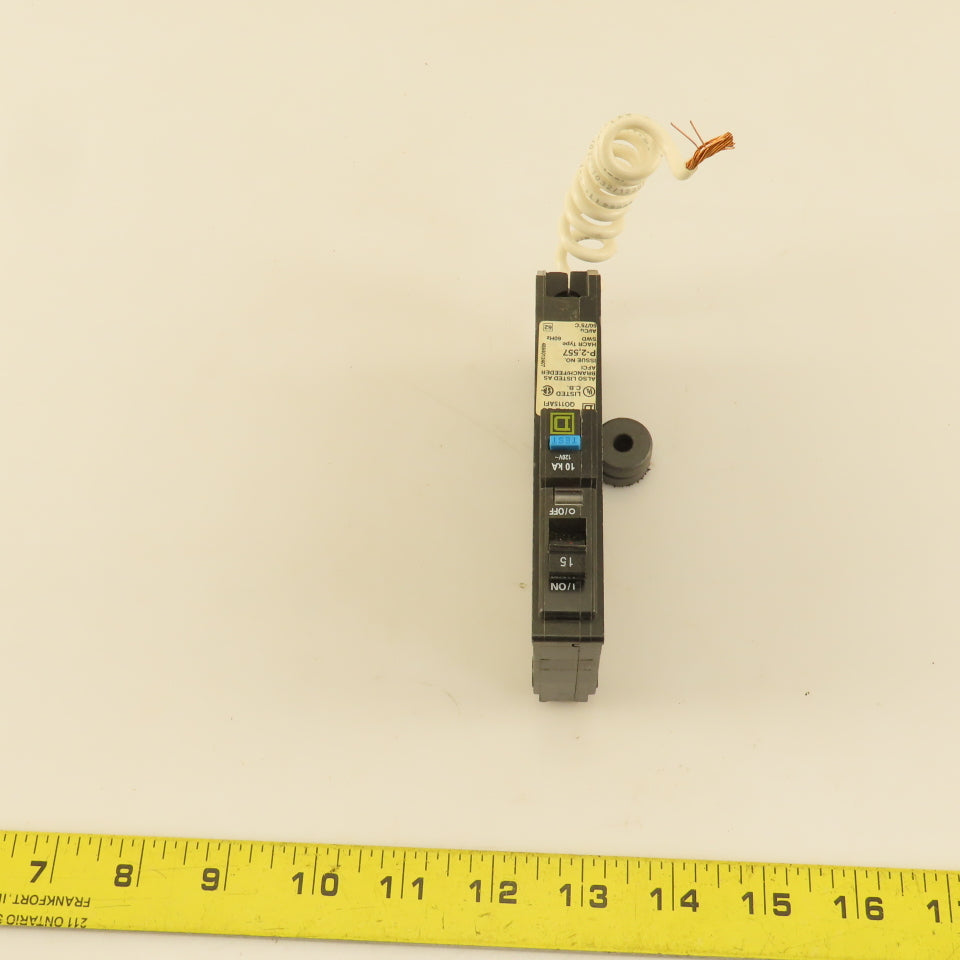Square D QO115AFI 15A 120VAC 1 Pole Circuit Breaker Arc-D-Tect GFI