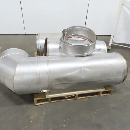 Metal Fab 16PIC90L / 16PIC36 16" Double Wall Stainless Steel Vent Pipe