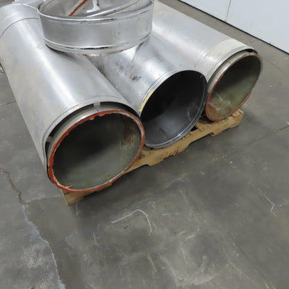 Metal Fab 16PIC90L / 16PIC36 16" Double Wall Stainless Steel Vent Pipe